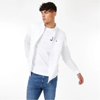 Image of Jack Wills Wadsworth Plain Oxford Shirt - White