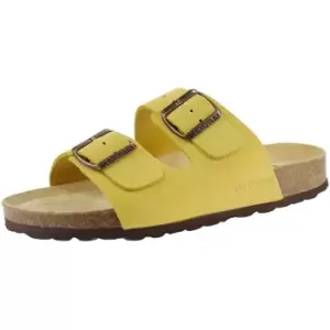 Image of Sanosan Womens/Ladies Aston Leather Sandals (7 UK) (Sun Yellow)