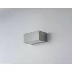 Image of Fan Europe TWIN LED 2 Light Up Down Light Nickel, IP54 900lm 4000K 14x8.9x6.5cm