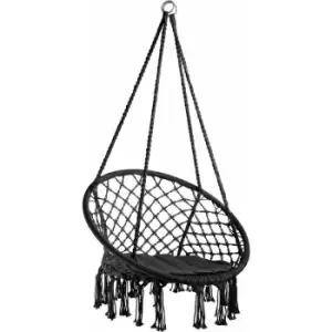 Image of Hanging chair Jane - garden swing seat, hanging egg chair, garden swing chair - Black - black