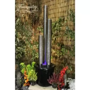 Image of Tranquility Water Features - 1.37m Stainless Steel Tube Mains Powered Water Feature