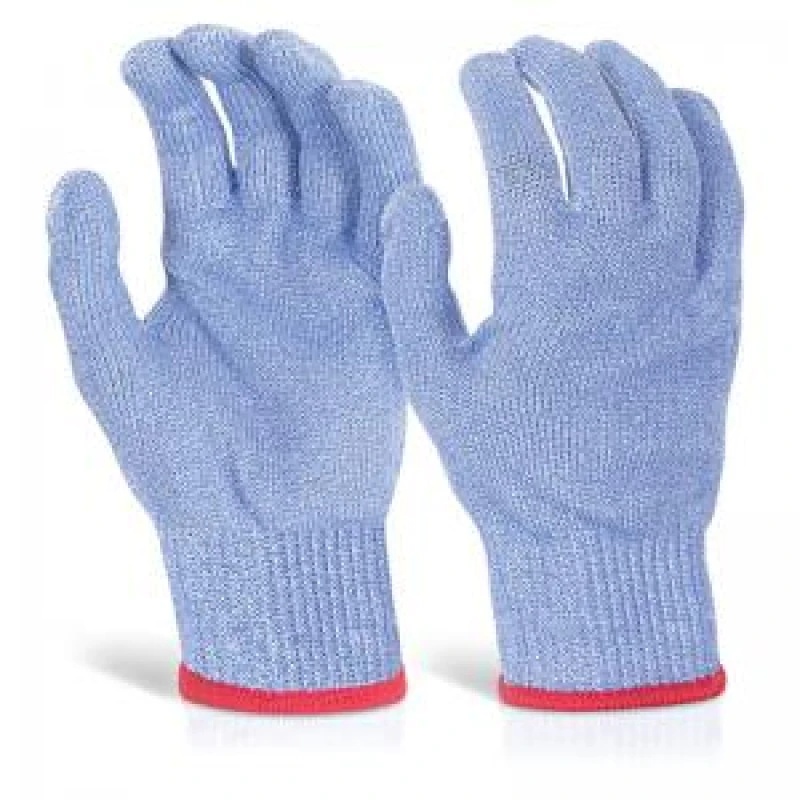 Image of Beeswift Gloveszilla Cut Resistant Food Safe Gloves 1 Pair Blue Large GZ10BL