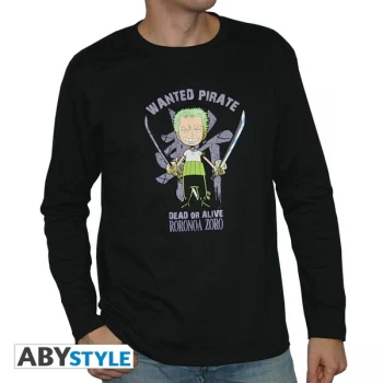 Image of One Piece - Zoro Mens X-Large T-Shirt - Black