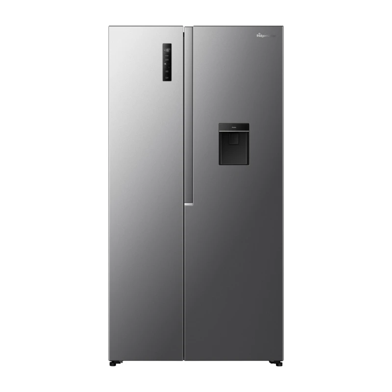 Image of Fridgemaster 544 Litre Side-By-Side American Fridge Freezer - Silver MS91558DES Silver