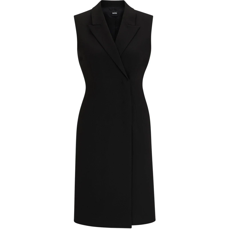 Image of Boss Womens Dekava Wrap Dress Design Black female 4 (XXS)