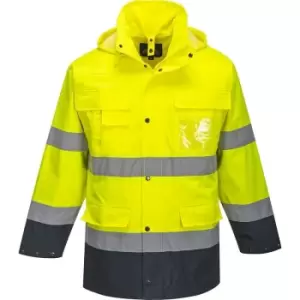 Image of Portwest S162YNRXL - sz XL Hi-Vis Lite 3 in 1 Jacket - Yellow/Navy - Yellow/Navy