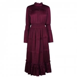 Image of Biba Ruffle Midi Dress - Purple