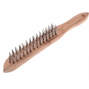 Image of Faithfull Lightweight Wire Scratch Brush 3 Rows
