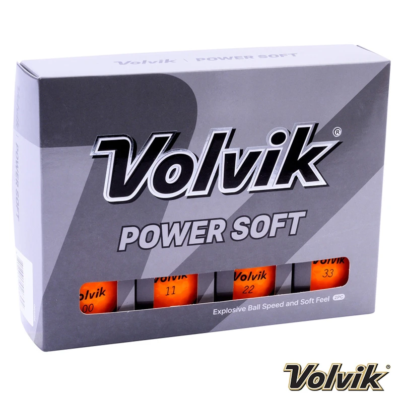 Image of Volvik Powersoft Coloured Golf Ball Pack of 12 Orange