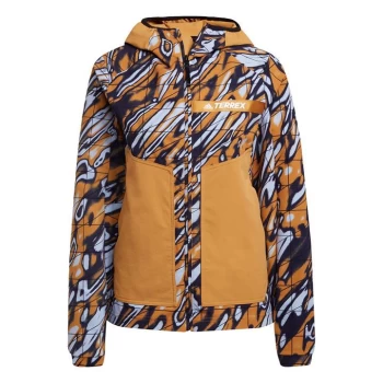 Image of adidas Terrex Multi Graphic Stretch Softshell Jacket Wome - Ambient Sky