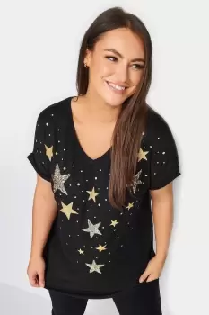 Image of Star Print T-Shirt