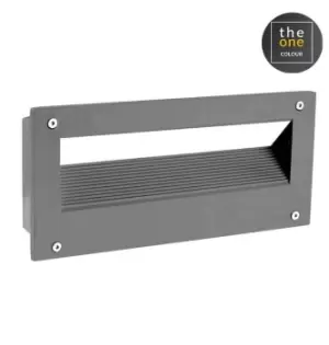 Image of Micenas Outdoor LED Recessed Wall Light Urban Grey 25.5cm 648lm 3000K IP65