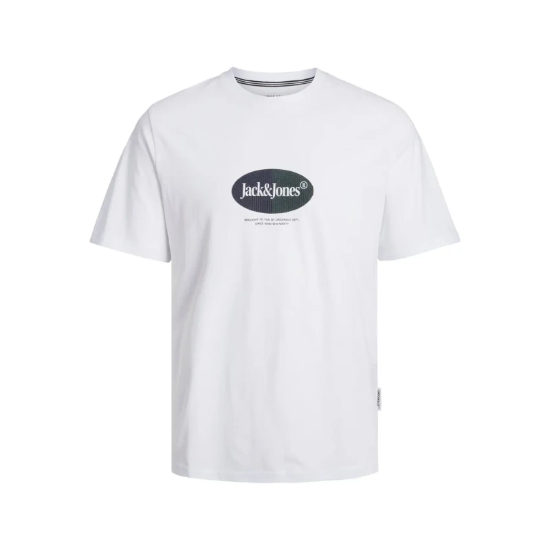 Image of jack & jones T-Shirt Jack & Jones Crew Jordalston Branding Blanc Male M