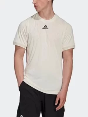 Image of adidas Tennis Primeblue Freelift T-Shirt, Black Size M Men
