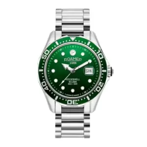 Image of Roamer 220858 41 75 50 Rockshell Mark III Scuba Green Dial Wristwatch