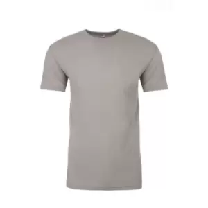 Image of Next Level Adults Unisex Suede Feel Crew Neck T-Shirt (M) (Light Grey)