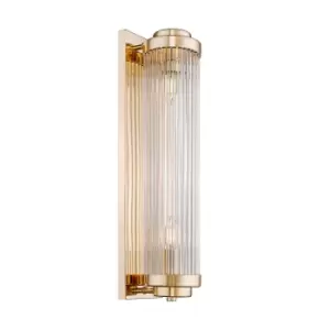 Image of Sergio Wall Lamp, French Gold, 2x E19