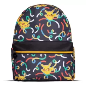 Image of Pokemon Pikachu Sublimation All-Over Print Mini Backpack, Black...