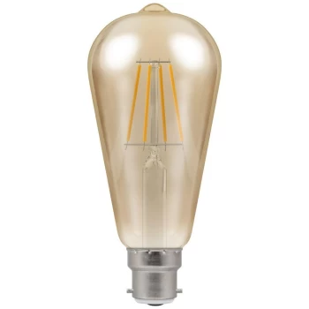Image of Crompton LED ST64 BC B22 Filament Antique 7.5W Dimmable - Extra Warm White