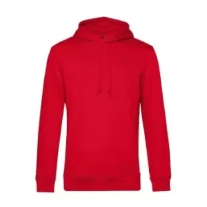 Image of B&C Mens Organic Hooded Sweater (S) (Red)