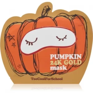 Image of Too Cool For School Pumpkin 24K Gold Mask Brightening and Revitalising Sheet Mask 25 g