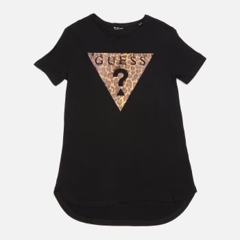 Image of Guess Girls Short Sleeved T-Shirt - Leopard Combo - 12 Years