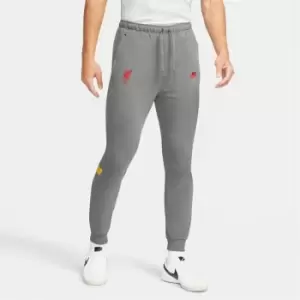 Image of Nike Liverpool FC Travel Fleece Pants Mens - Grey