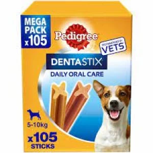 Image of Pedigree Dentastix Daily Dental Chews Small Dog 105 Sticks