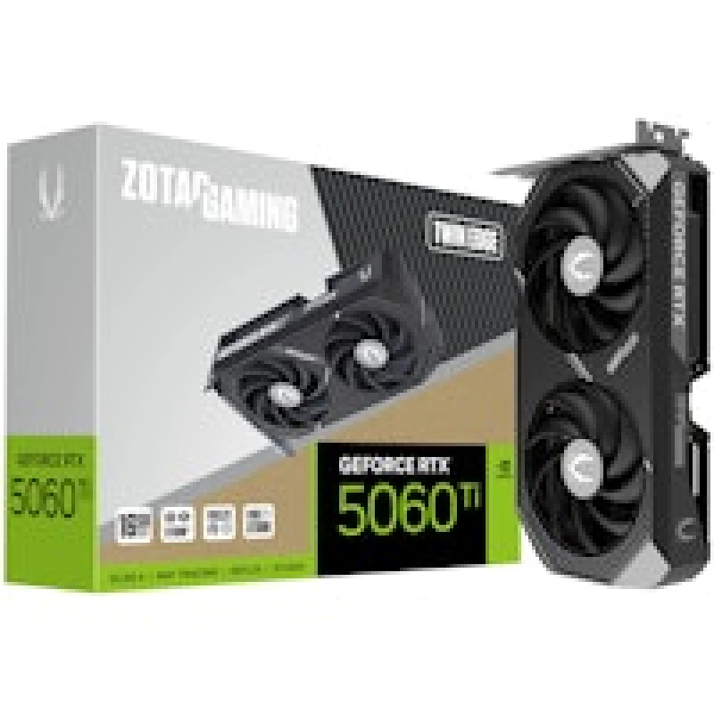 Image of ZOTAC GAMING GeForce RTX 5060 Ti 16GB TWIN EDGE GDDR7 Graphics Card - ZT-B50620E-10M