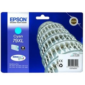 Image of Epson Tower of Pisa 79XL Cyan Ink Cartridge