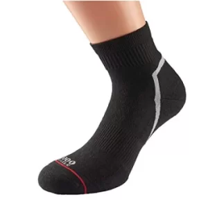 Image of 1000 Mile Active QTR Sock Ladies (Single) Black Medium
