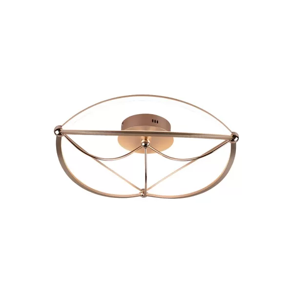 Image of Charivari Modern 42W LED Semi Flush Light Brass Matt 3000K