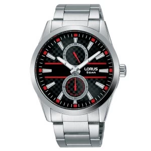 Image of Lorus R3A57AX9 Mens Dress Bracelet Watch on Textured Black Dial