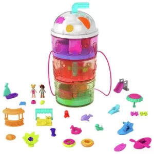 Image of Polly Pocket Spin 'n Surprise Smoothie Playground Playset