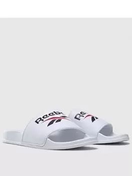 Image of Reebok Vector Slide - White/Navy, Size 8, Men