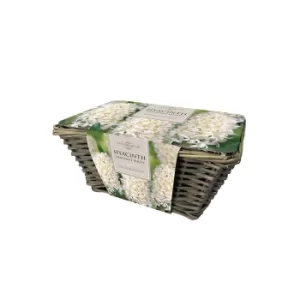 Image of Large White Hyacinth Basket