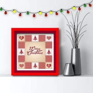 Image of 3030AHSNOEL-007 Multicolor Decorative Framed MDF Painting