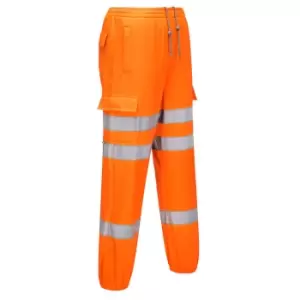 Image of Portwest Hi Vis Cargo Pocket Joggers Orange M