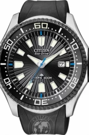 Image of Mens Citizen Promaster Divers Eco-Drive Watch BN0085-01E