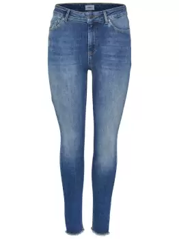 Image of ONLY Onlblush Mid Ankle Skinny Fit Jeans Women Blue