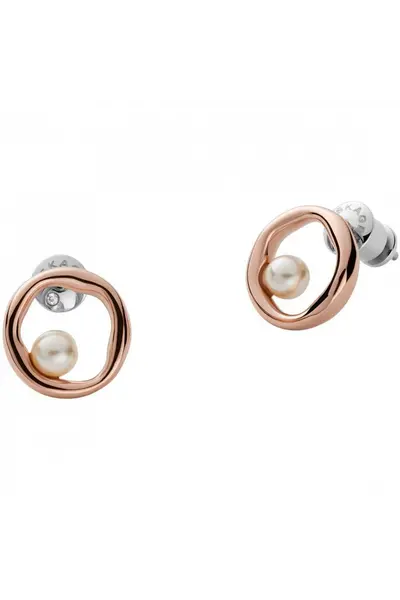 Image of Skagen Jewellery Agnethe Stainless Steel Earrings - Skj1438791 Rose