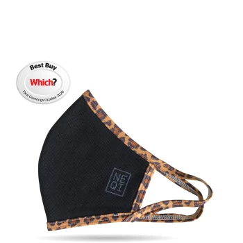 Image of NEQI Face Coverings - Leopard Print - Adult/S-M