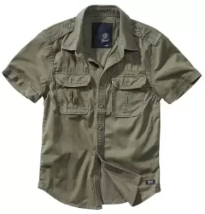 Image of Brandit Vintage Short Sleeve Short-sleeved Shirt olive