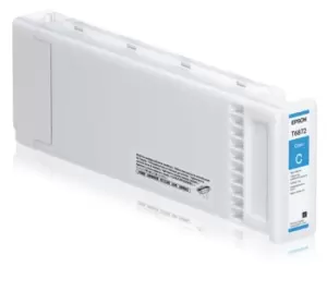 Image of Epson C13T687200/T6872 Ink cartridge cyan 700ml for Epson...