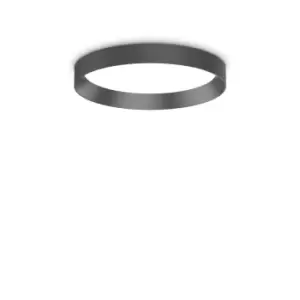 Image of FLY 35cm Integrated LED Semi Flush Light Black, 4000K, IP40