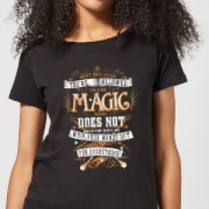 Image of Harry Potter Whip Your Wands Out Womens T-Shirt - Black