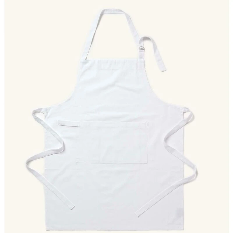 Image of Homescapes Plain Cotton Apron White