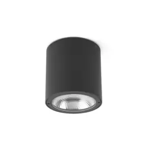 Image of Goz LED Outdoor Surface Mounted Ceiling Light Dark Grey IP54