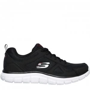 Image of Skechers Track Scloric Mens Trainers - Black/Wht/Red