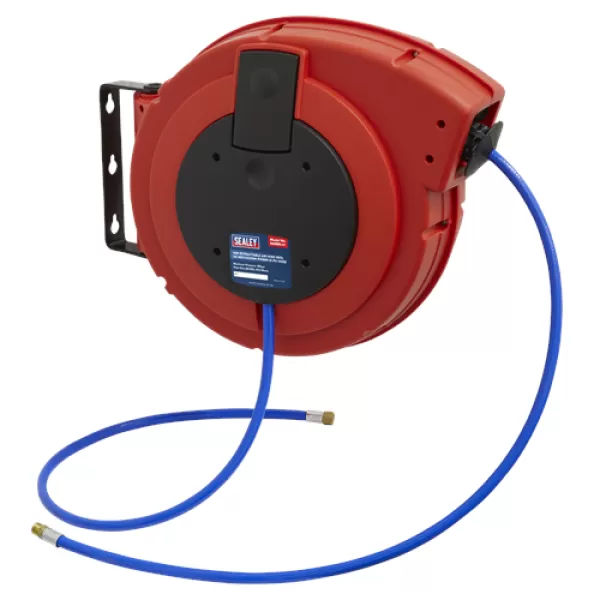 Image of Sealey SA895 Retractable Air Hose Reel HD Mechanism 10mtr Ø10mm ID PU Hose